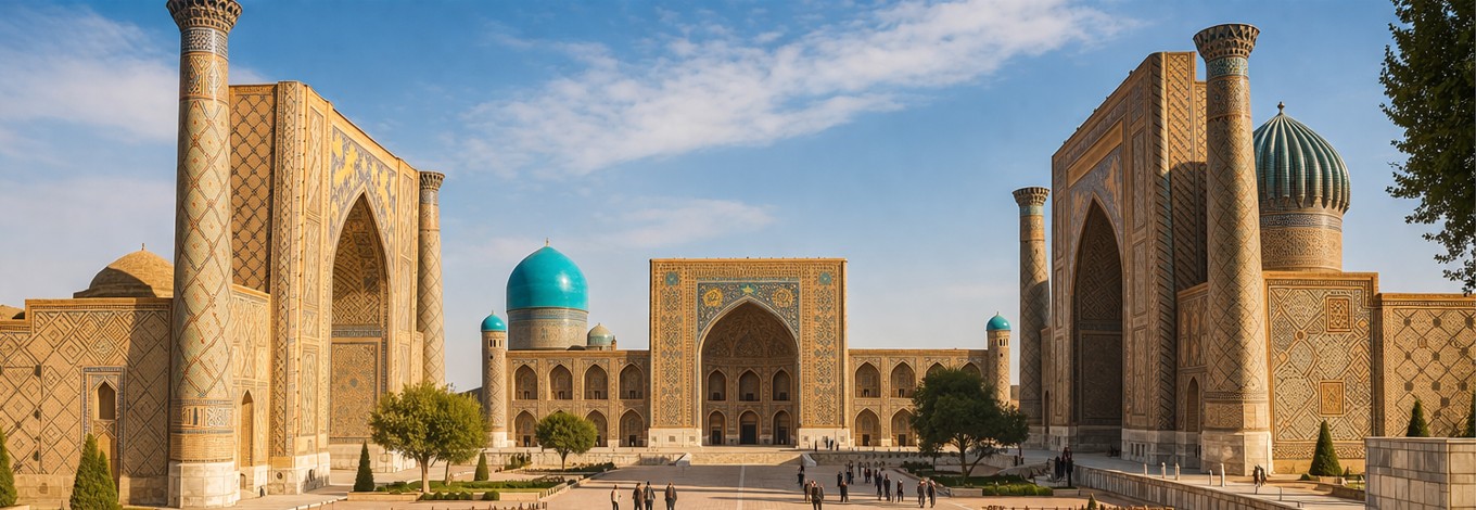 Historic architecture in Uzbekistan